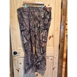 Mossy Oak Mens 2XL Camo Hunting Pants Break-Up Country Cargo Technical Trousers‎